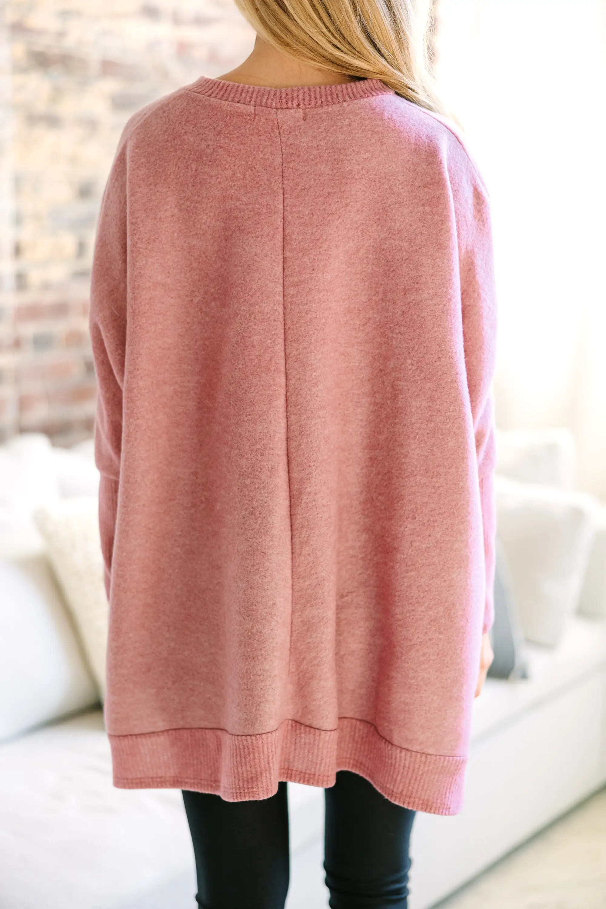 Always Fun Deep Rose Pink Tunic