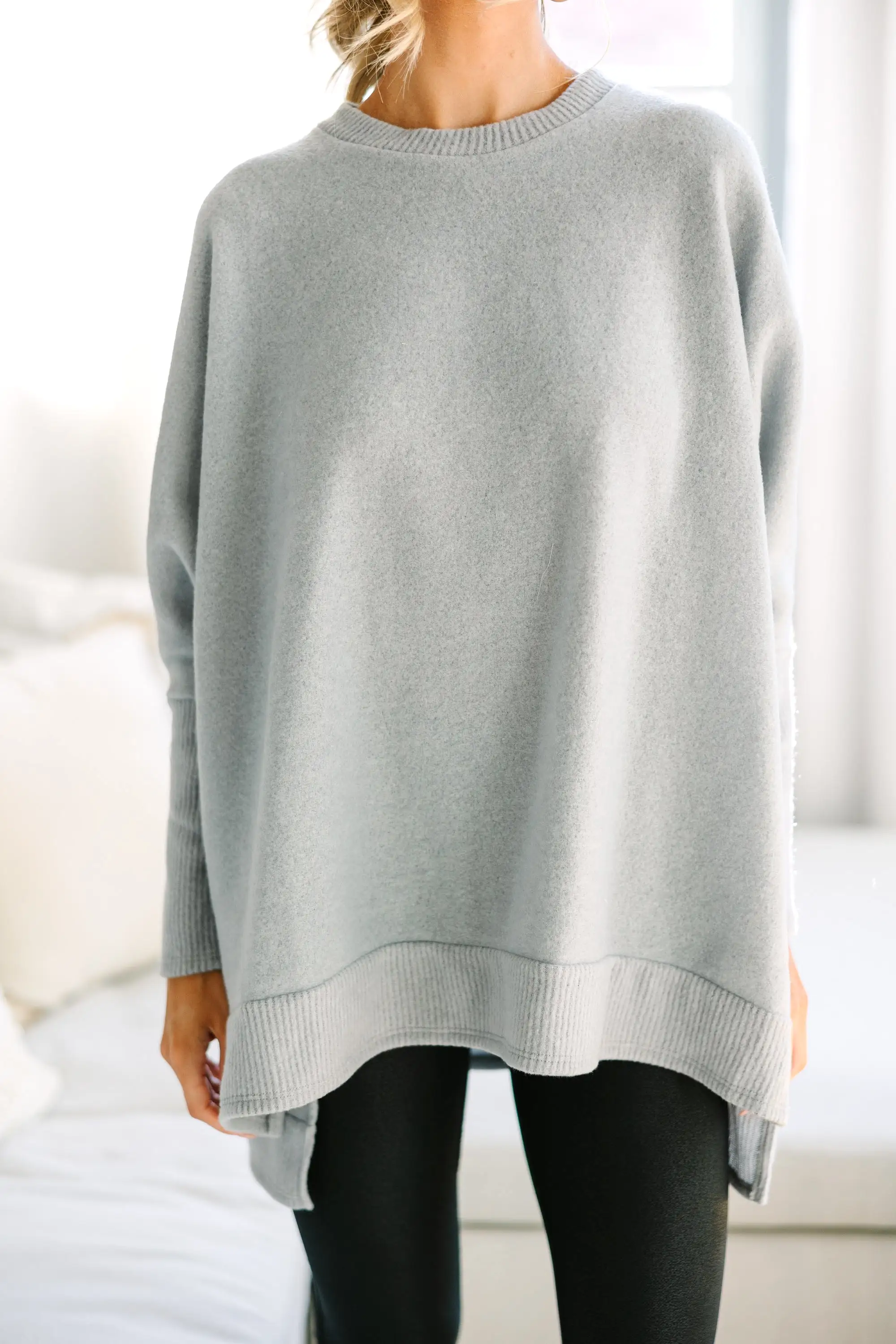 Always Fun Heather Gray Tunic