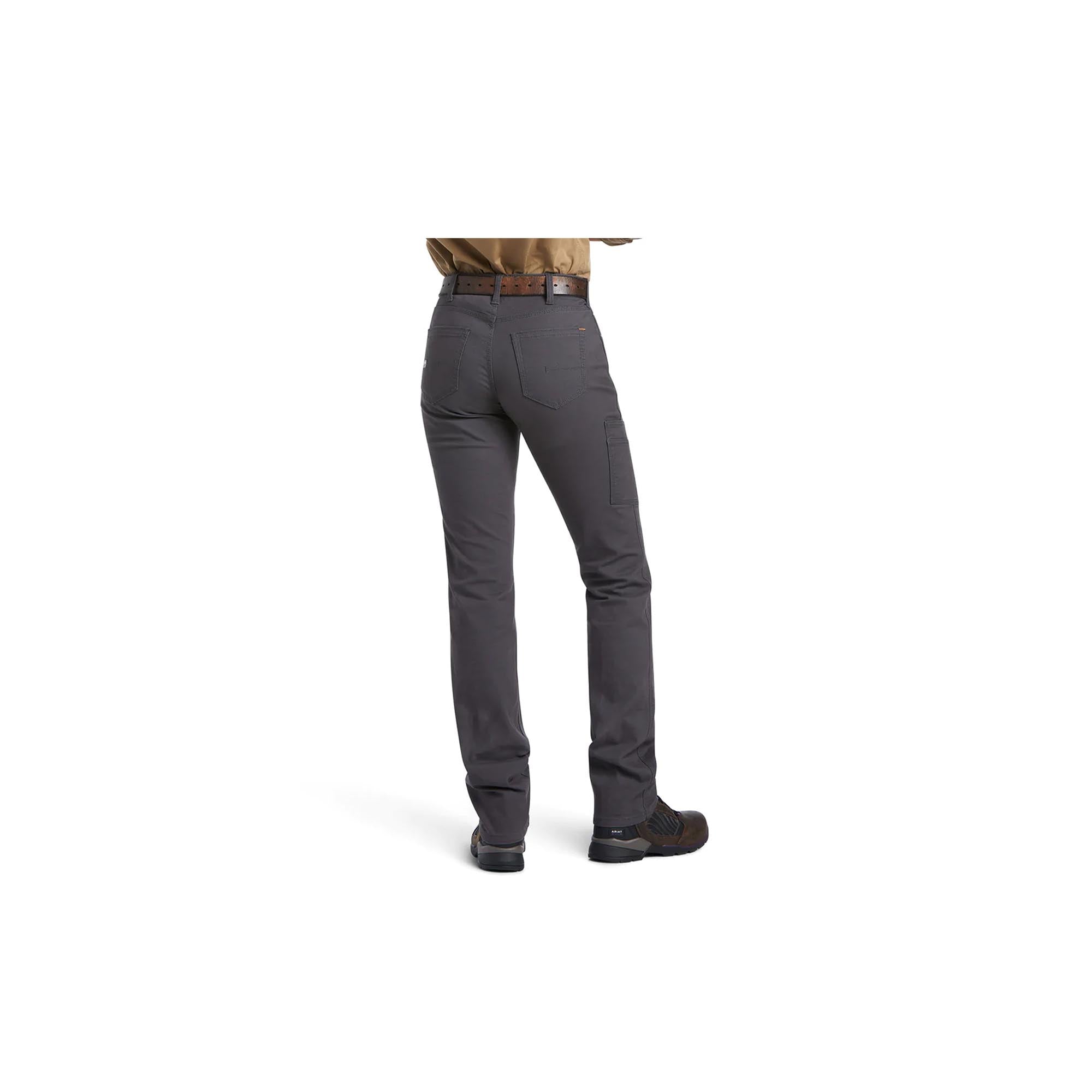 Ariat Womens Rebar DuraStretch Made Tough Straight Leg Pant Grey