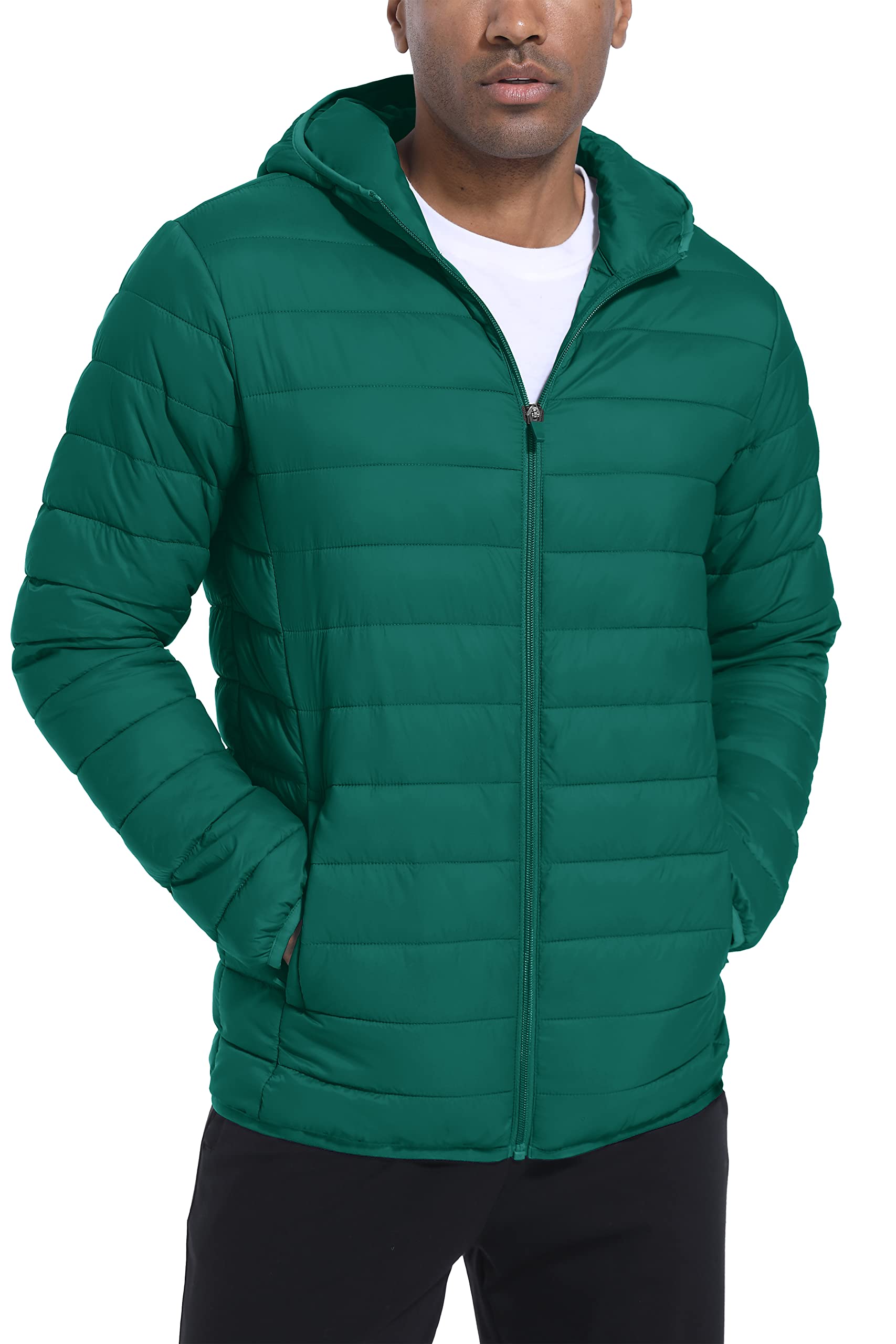 Ashore Shop Mens Lightweight Puffer Jackets Mens Quilted Polyester Nylon Jacket