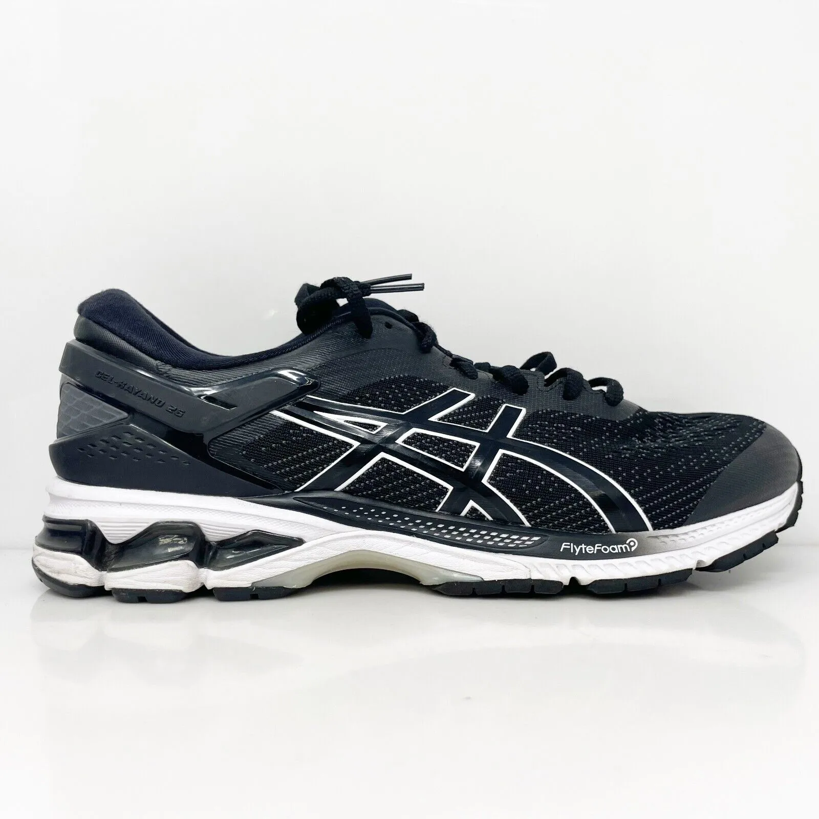 Asics Mens Gel Kayano 26 1011A541 Black Running Shoes Sneakers Size 10.5