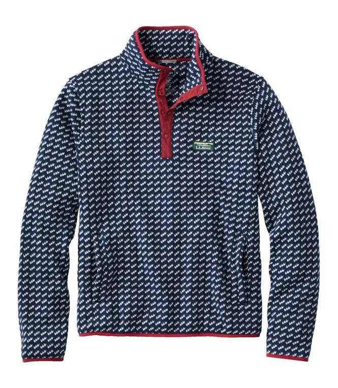 Bean's Sweater Fleece Pullover Printed Men's