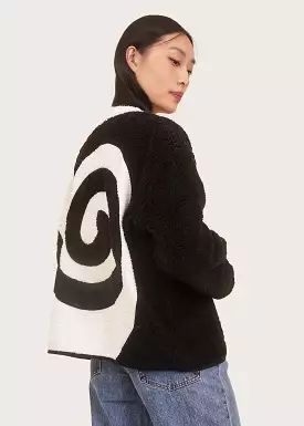 Black Sherpa Twirl Jacket