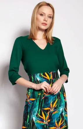 Blouse fluide verte