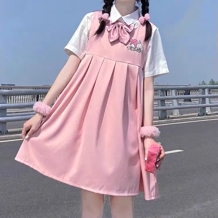 BLUE/PINK/BLACK CUTE JK SOFT GIRL BESTIE SANRIO DRESS BY60040