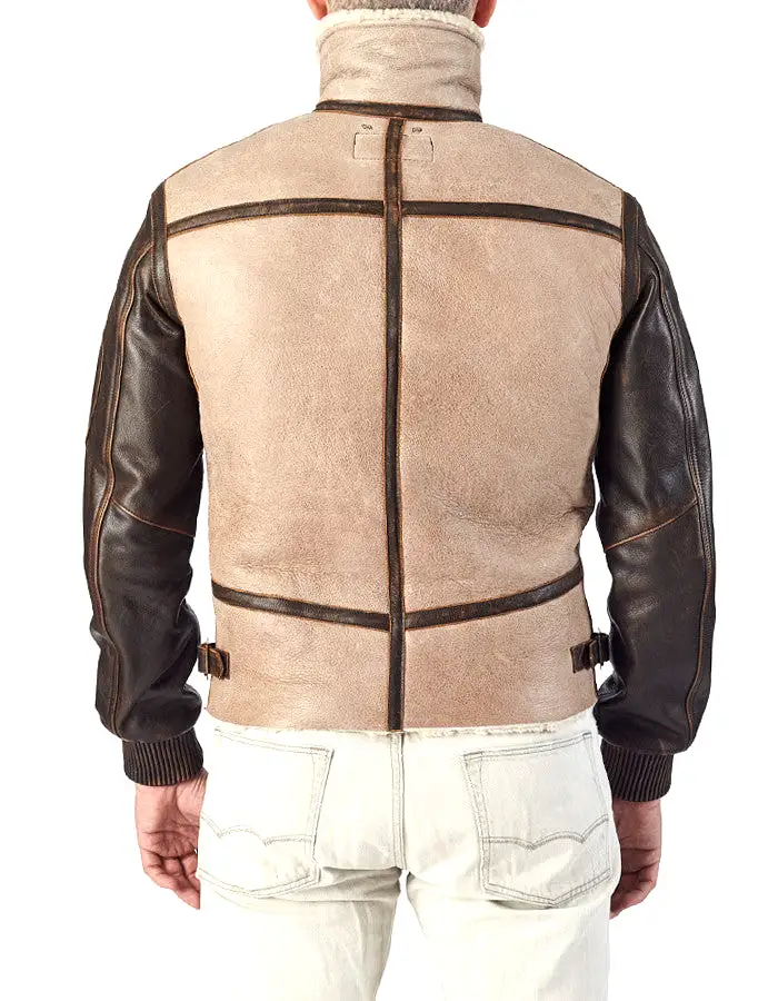 BOMBER - Shearling Aviator Jacket