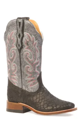 Boulet Ladies Western Boots Puzzle Black Boots 3211