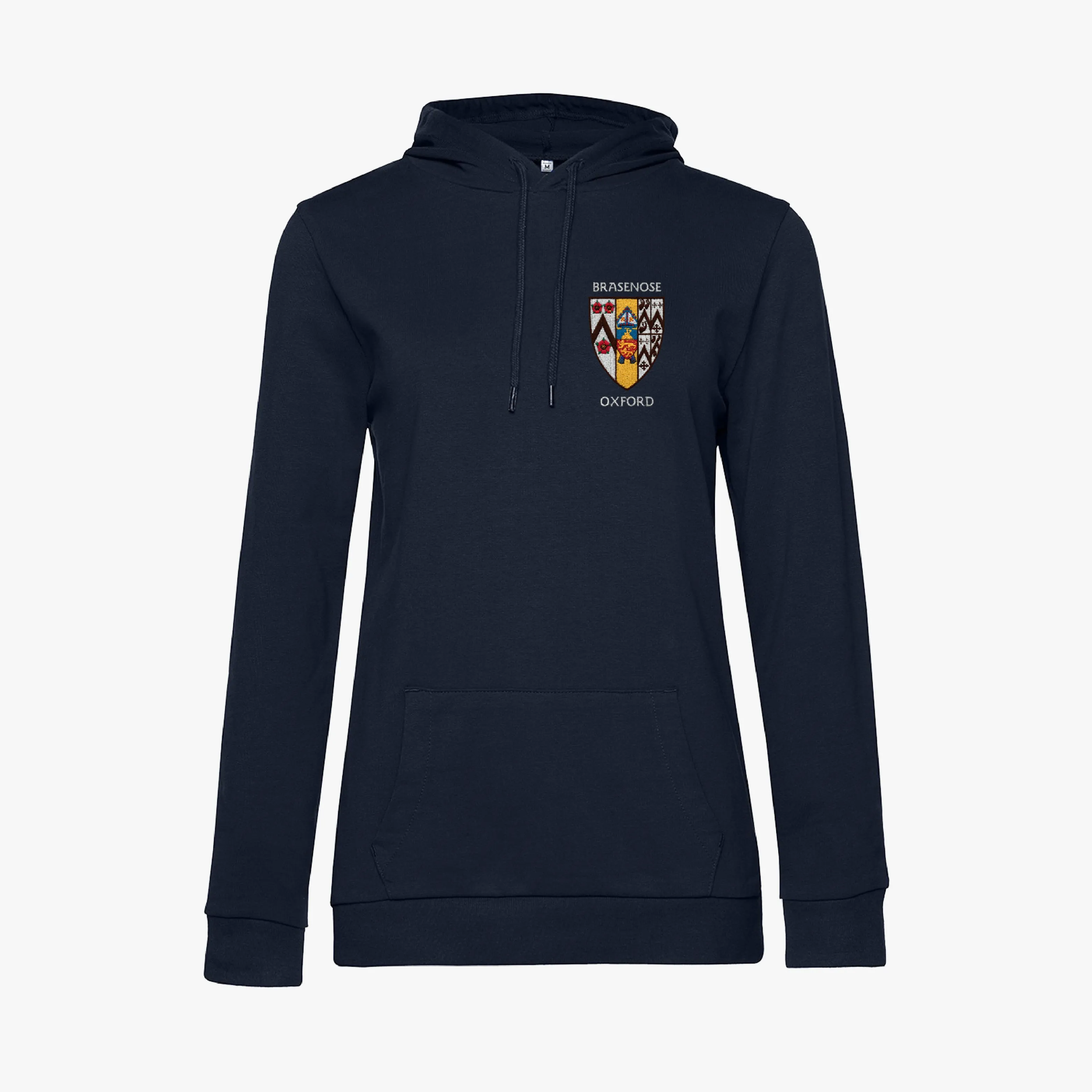 Brasenose College Ladies Organic Embroidered Hoodie