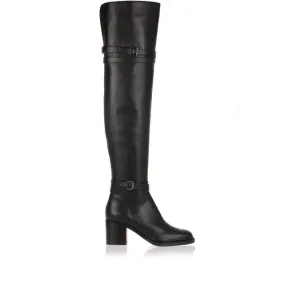 Christian Louboutin Karialta 70 black leather over-the-knee boot