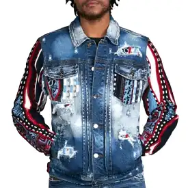 Coogi Native Blues Classic Denim Jacket (Indigo) CG-WJKT-003