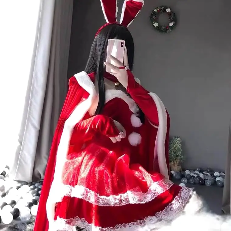 Cos BUNNY girl new year Christmas Dress BY9009