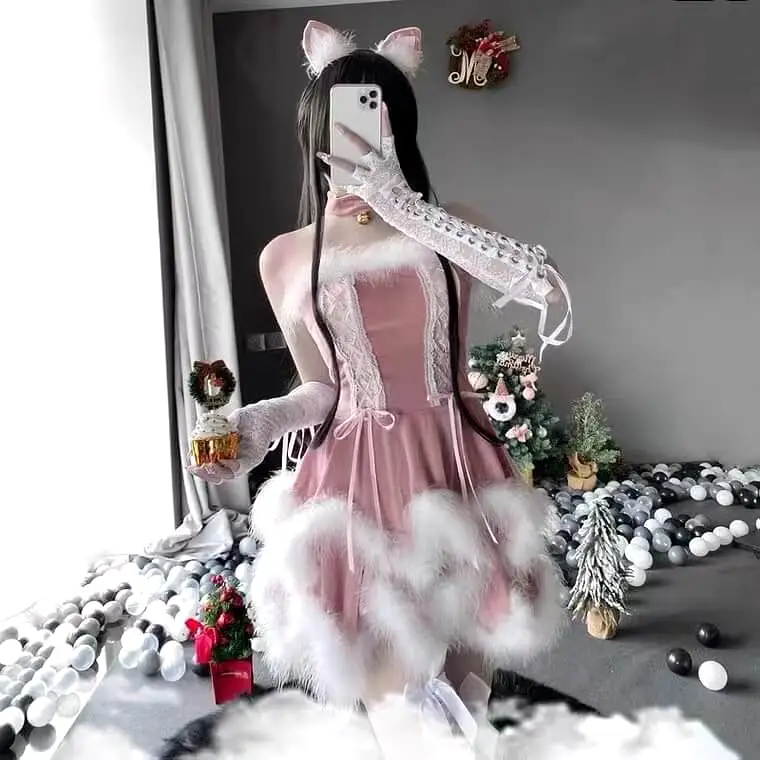 Cosplay Cute Bunny girl sexy uniform Christmas dress BY9011