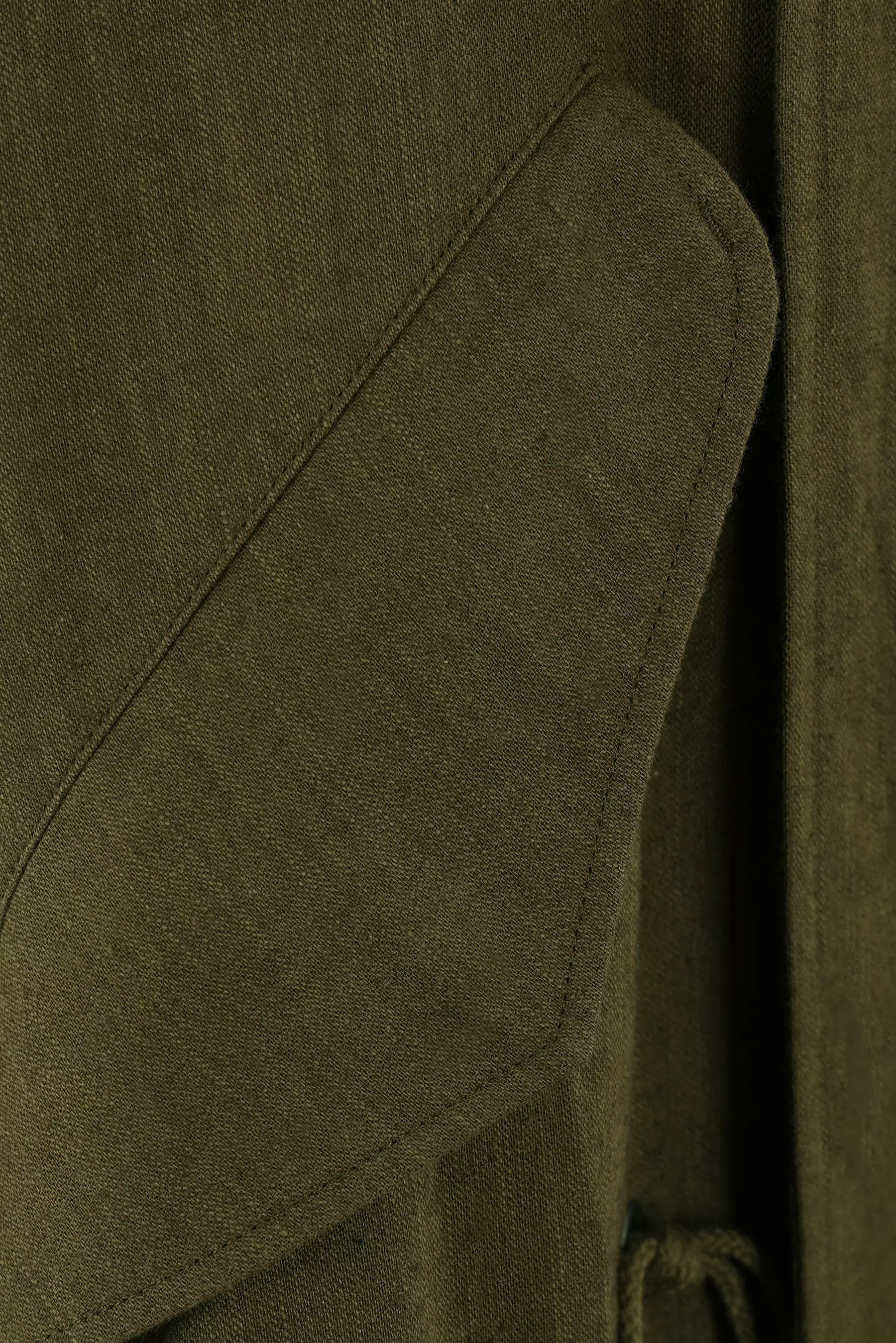 cotton and linen overcoat