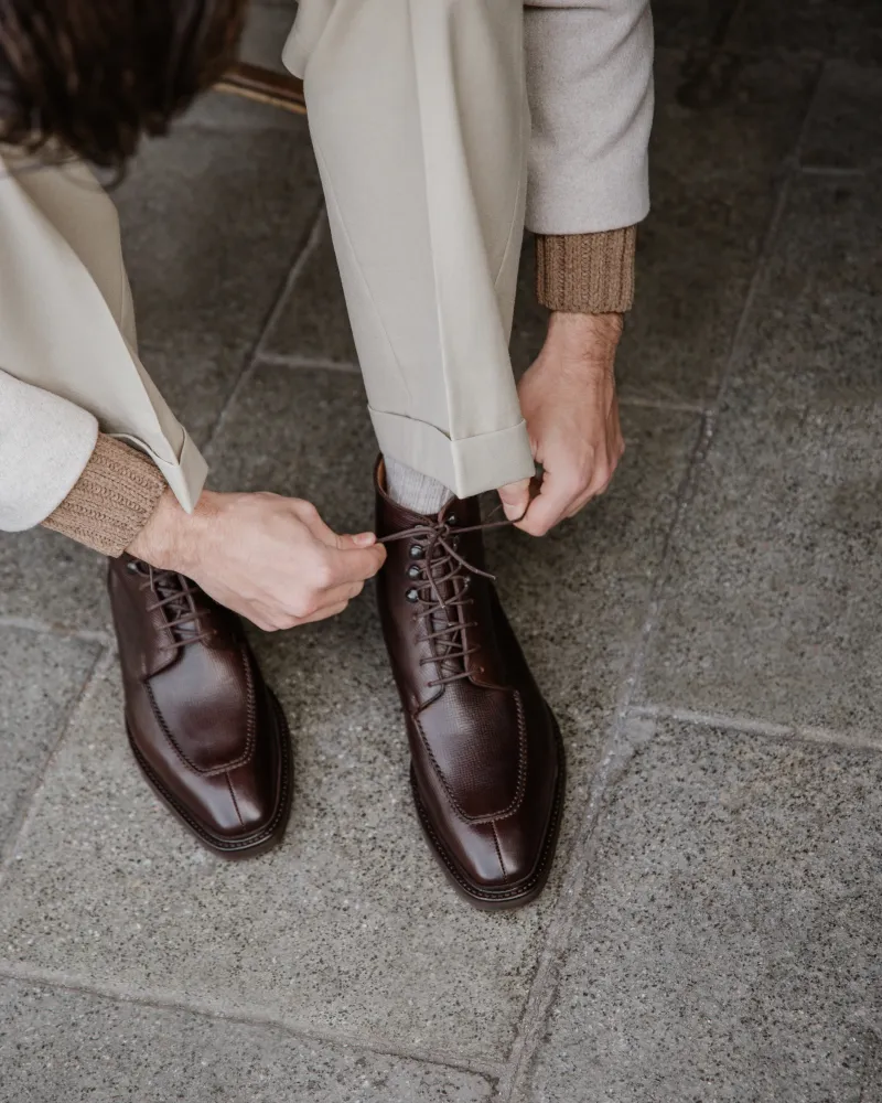 Dark Brown Alcazar Split Toe Boot