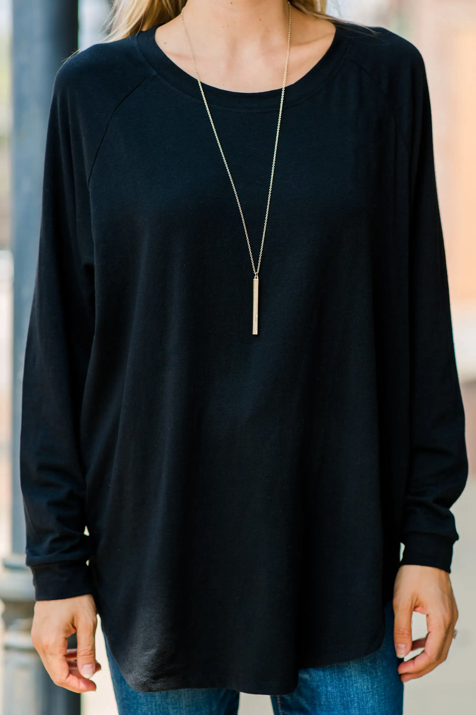 Easy Like Sunday Black Tunic