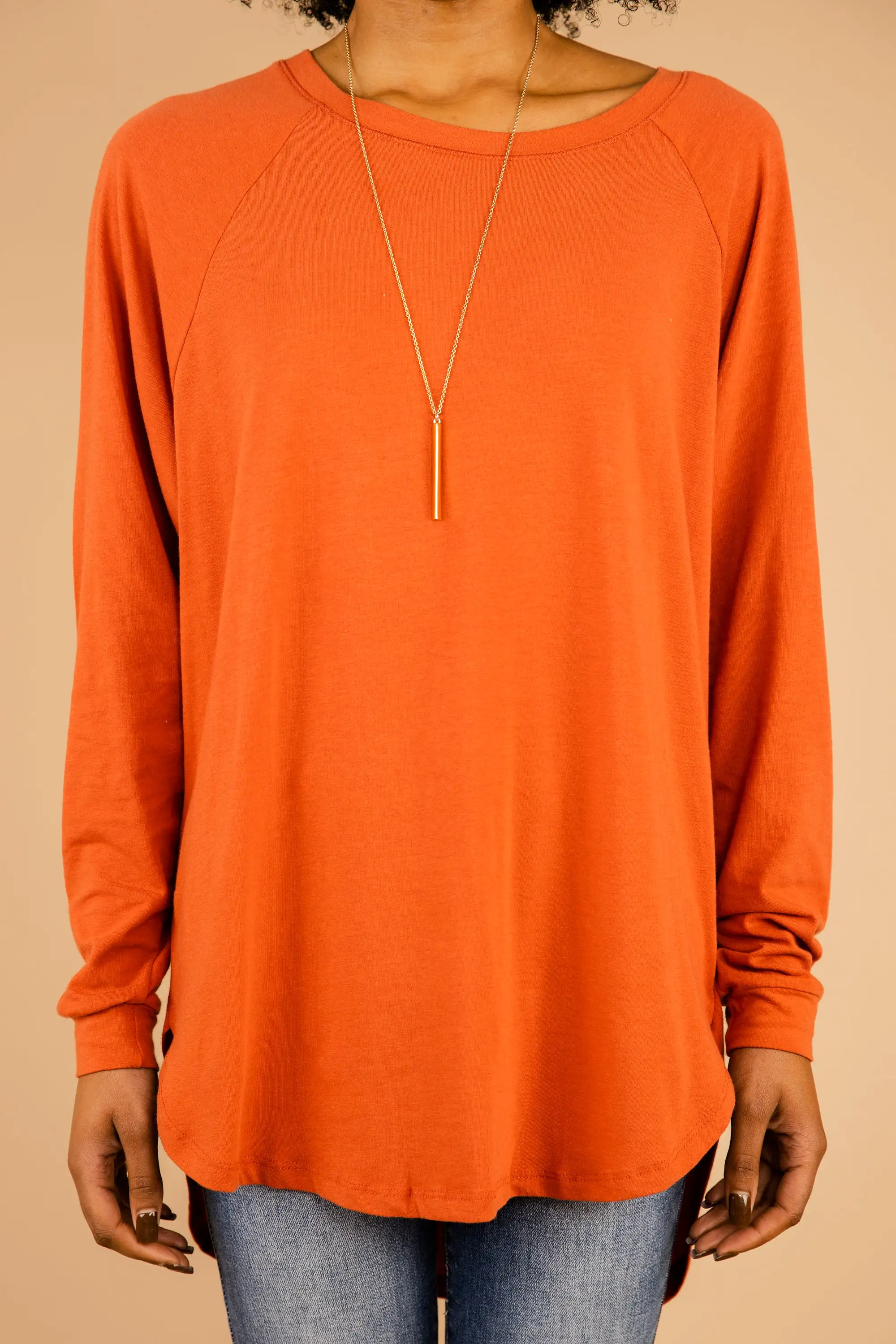 Easy Like Sunday Rust Orange Tunic