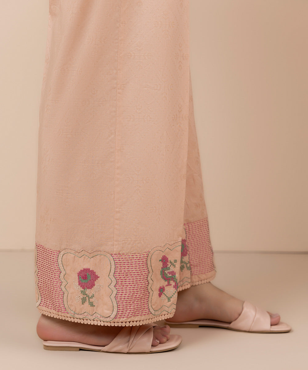 Embroidered Jacquard Culottes