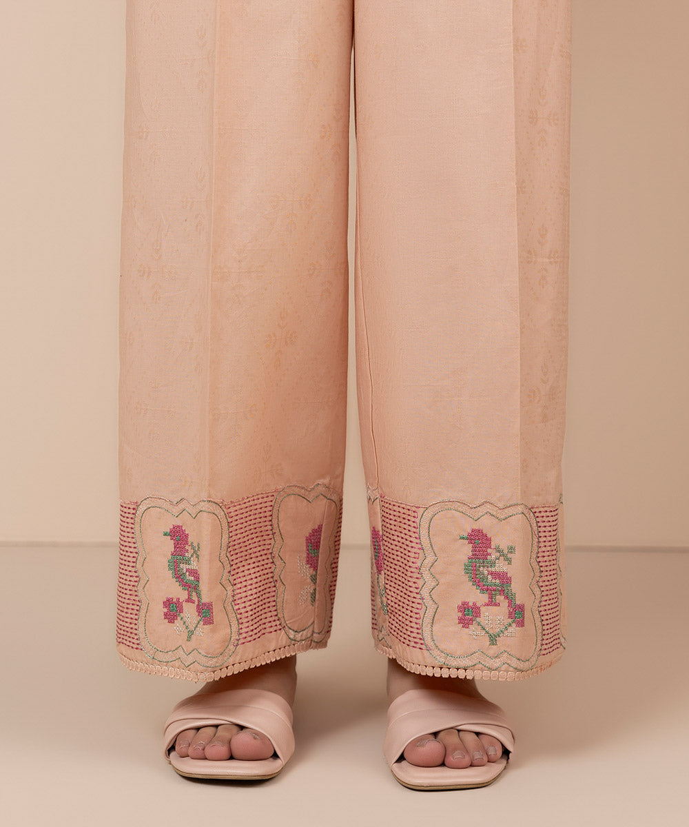 Embroidered Jacquard Culottes