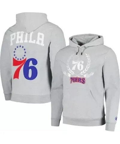 Fisll NBA Unisex Philadelphia 76ers Crest Pullover Hoodie