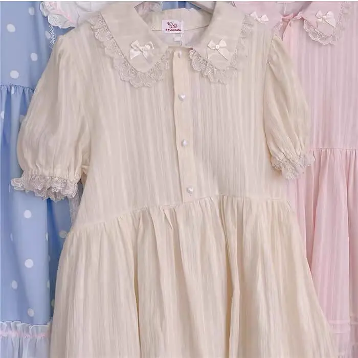 French sweet pastel pink princess dress BY4092