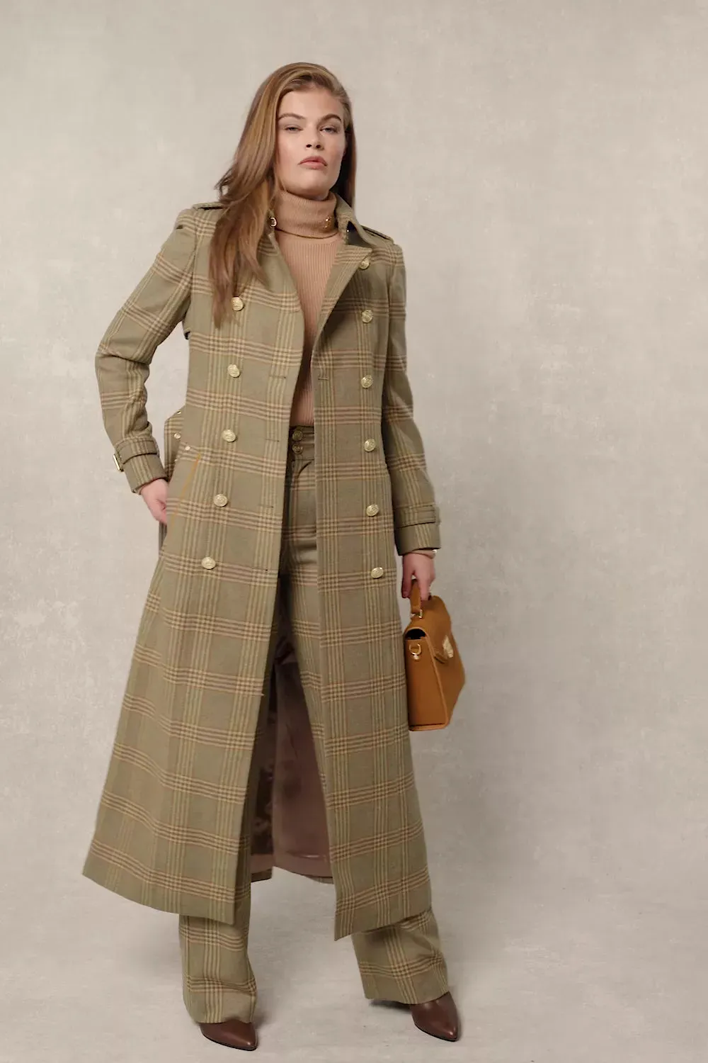 Full Length Marlborough Trench Coat (Leveret)