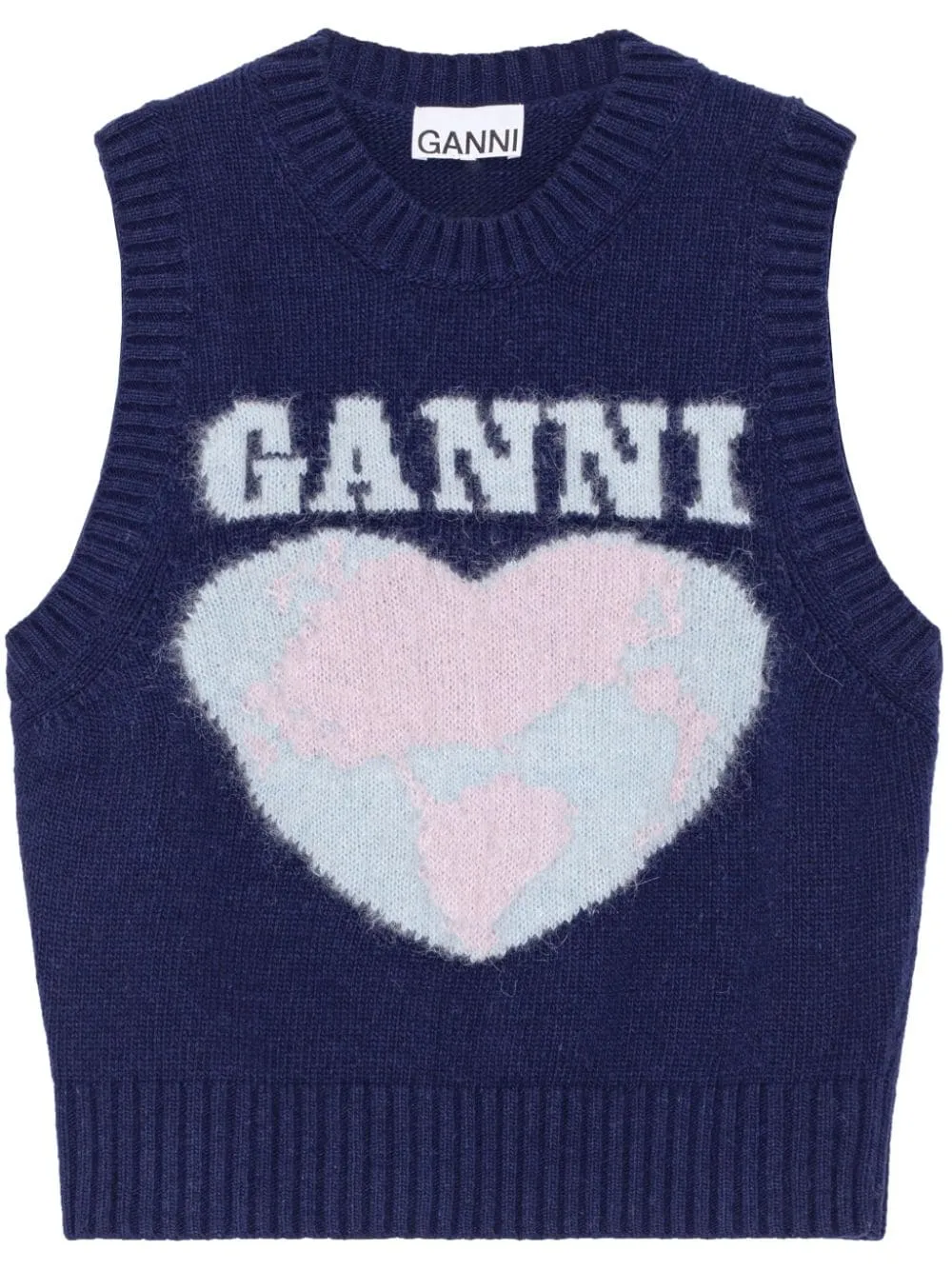 Ganni Sweaters Blue