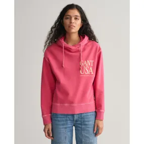 GANT Sunfaded GANT USA Hoodie Magenta Pink 4203681