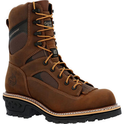 Georgia Men's LTX Logger Waterproof Work Boot in Crazy Horse