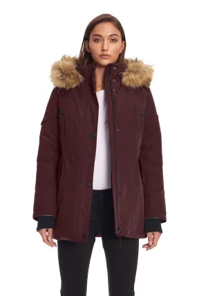 GLACIER | WOMEN'S VEGAN DOWN (RECYCLED) PARKA, GRAPE