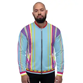 Groovy Purple Calypso Unisex Bomber Jacket