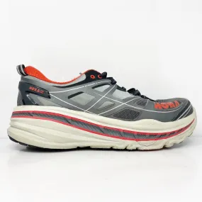 Hoka One One Mens Stinson 3 ATR 1008326 GOFL Gray Running Shoes Sneakers Sz 8.5