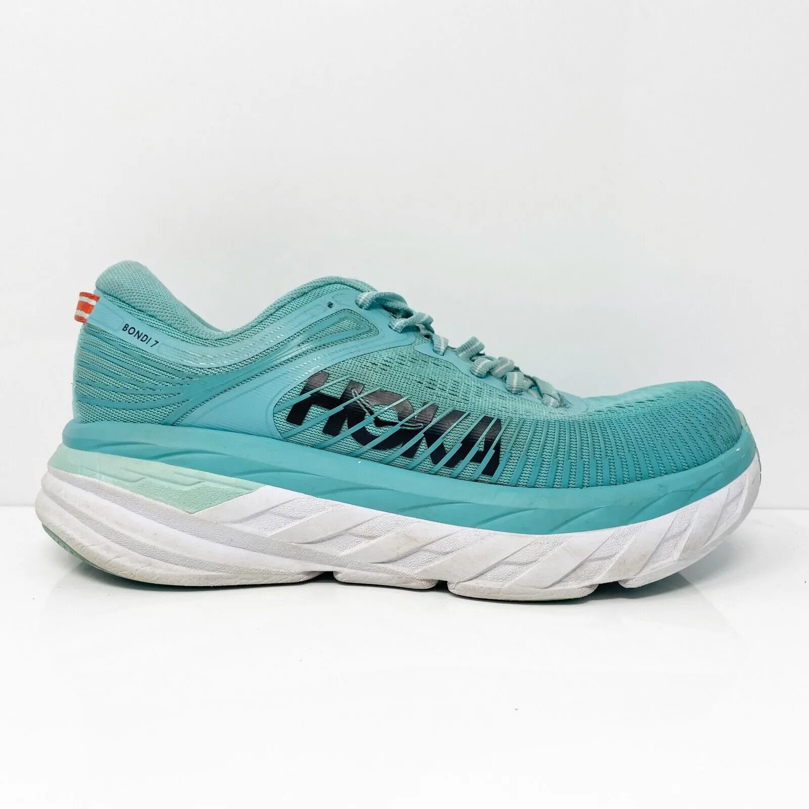 Hoka One One Womens Bondi 7 1110531 AEBL Blue Running Shoes Sneakers Size 6.5 D