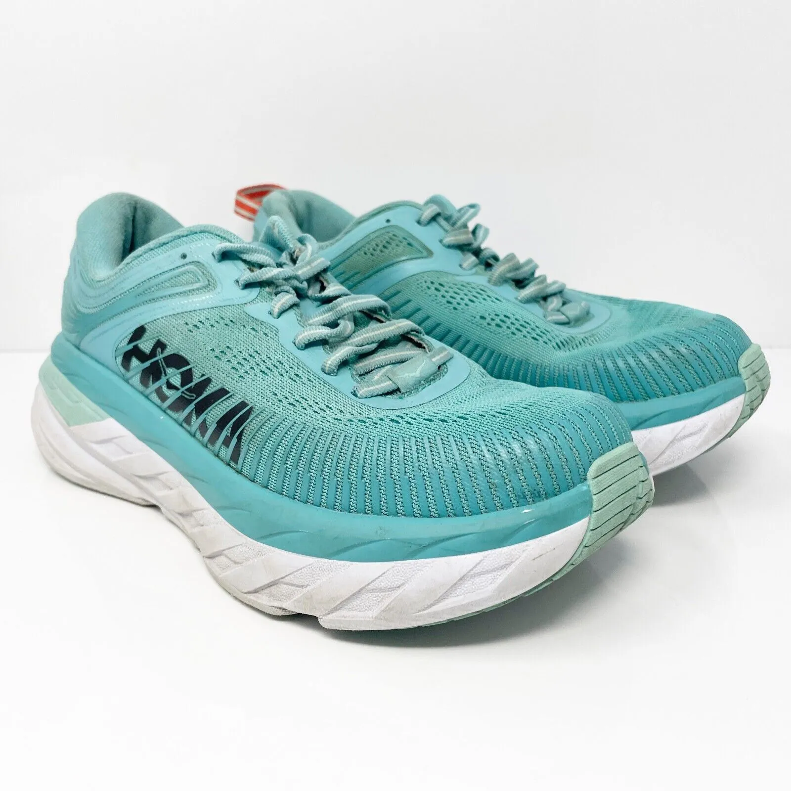 Hoka One One Womens Bondi 7 1110531 AEBL Blue Running Shoes Sneakers Size 6.5 D