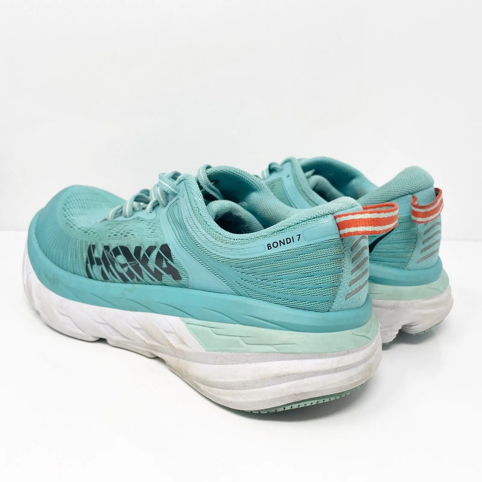 Hoka One One Womens Bondi 7 1110531 AEBL Blue Running Shoes Sneakers Size 6.5 D