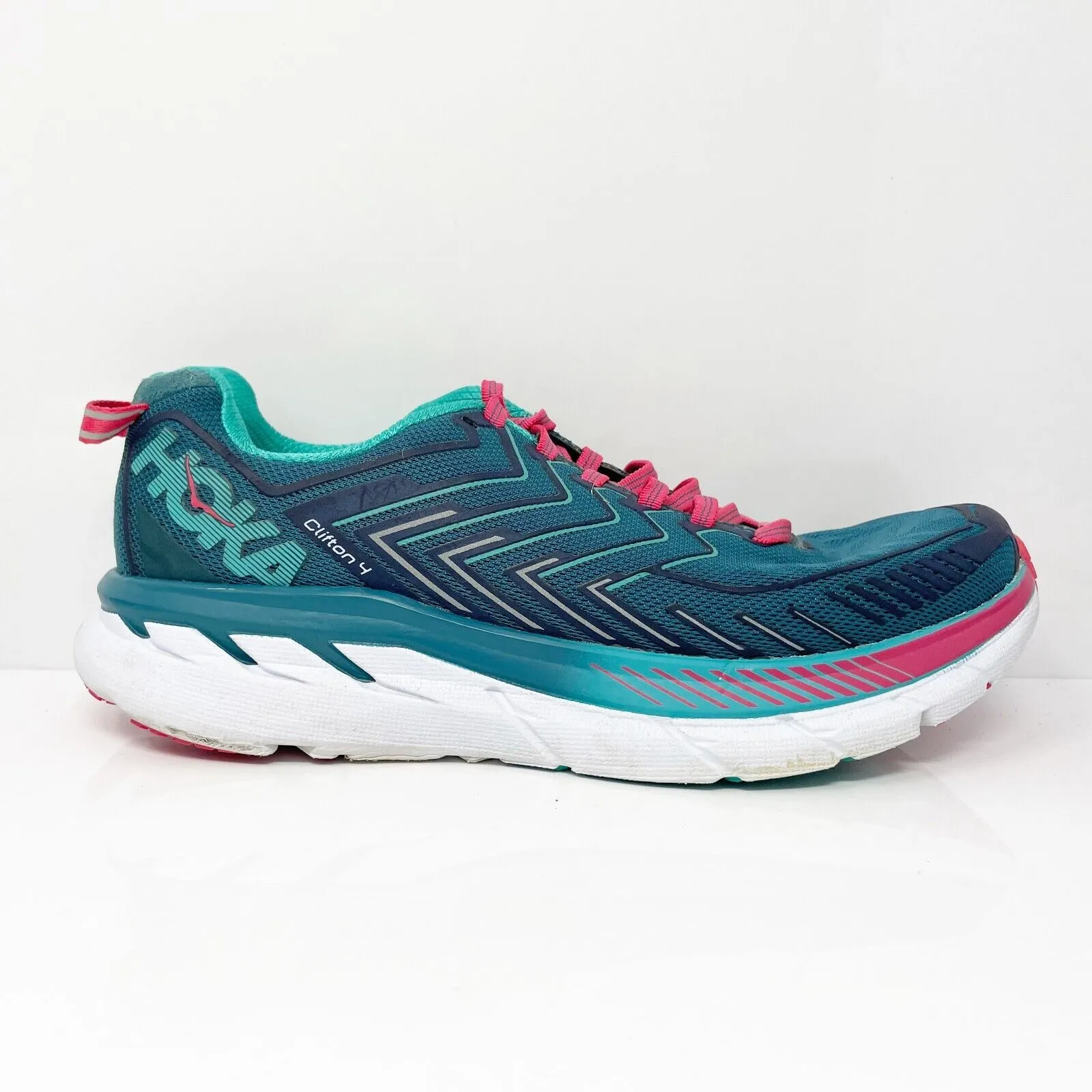 Hoka One One Womens Clifton 4 1016724 BCCM Blue Running Shoes Sneakers Size 7.5