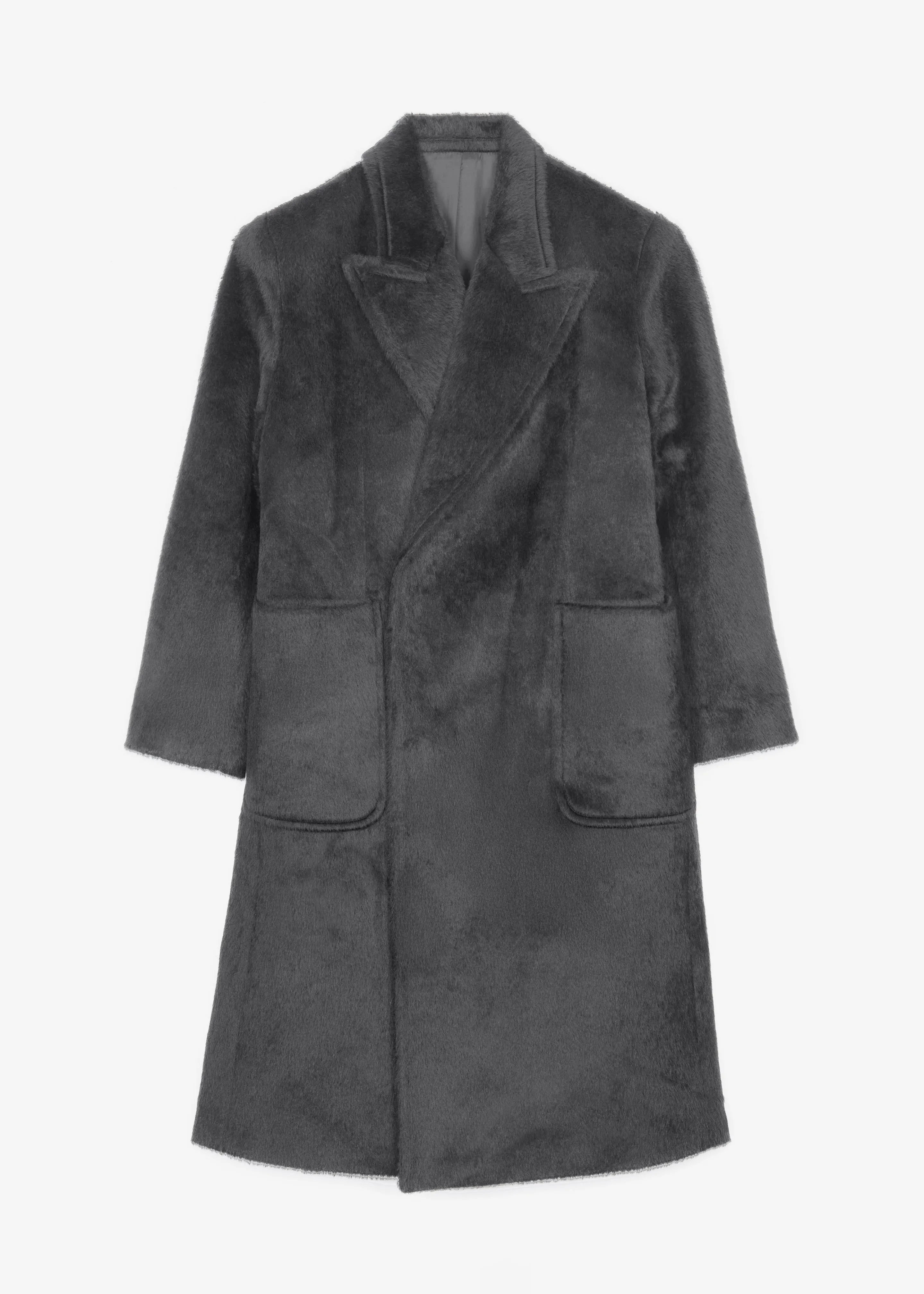 Jaylene Oversized Wool Coat - Grey