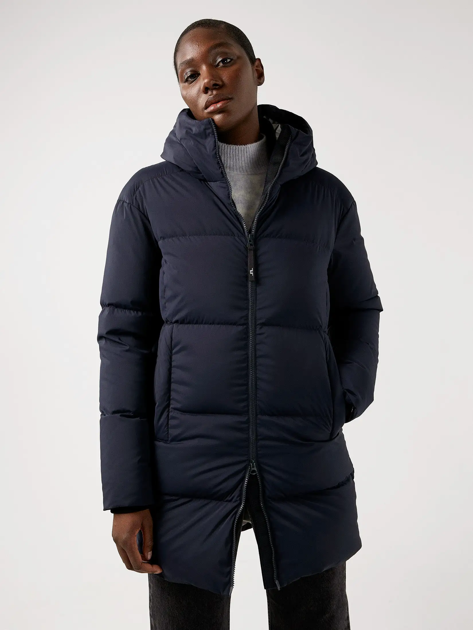 J.Lindeberg Womens Radiator Down Parka Jacket - JL NAVY