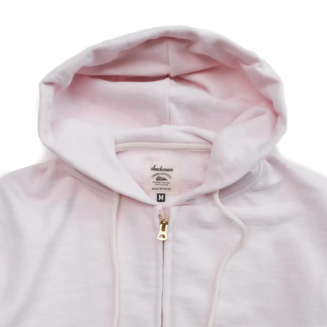 Knit Zip Parka - Pale Pink