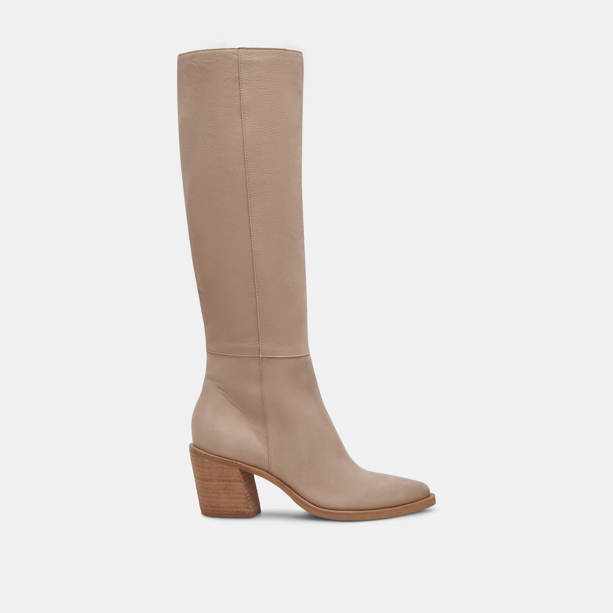 KRISTY BOOTS TAUPE LEATHER