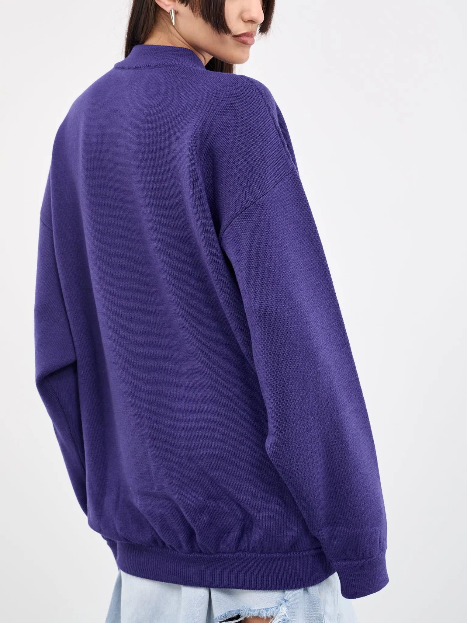 Logo Knit Sweater (UE54KN140U-9671-PURPLE)