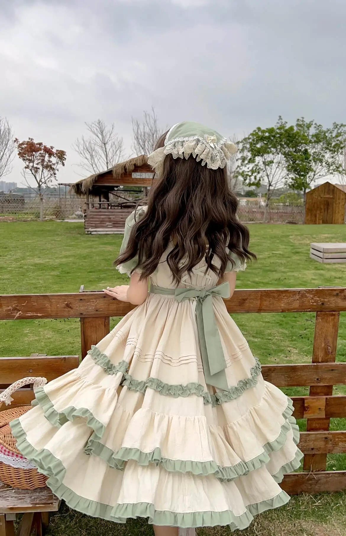 Lolita pastoral OP princess Short Sleeve Dress BY1098