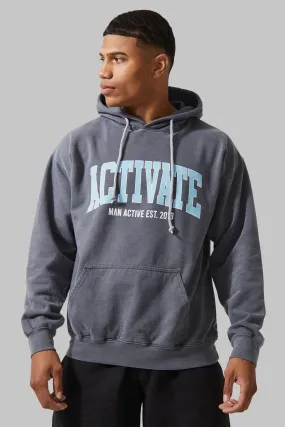 Man Active Overdye Activate Hoodie