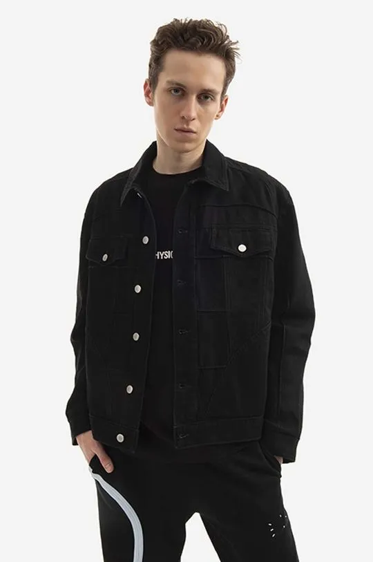 MCQ denim jacket Muscle men's black color