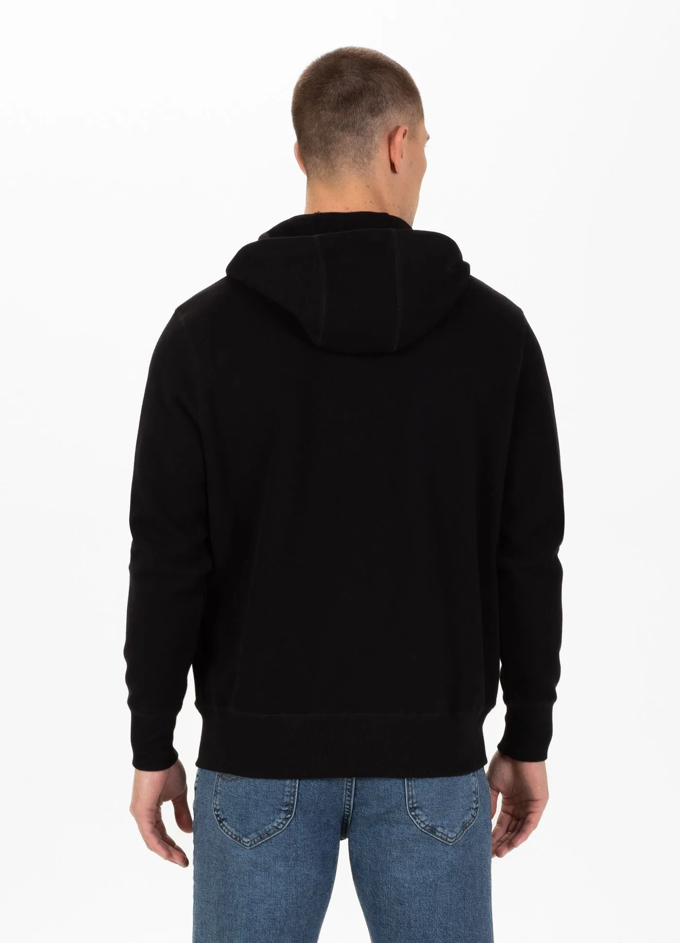 Men's Zip-up hoodie Pique Small Logo