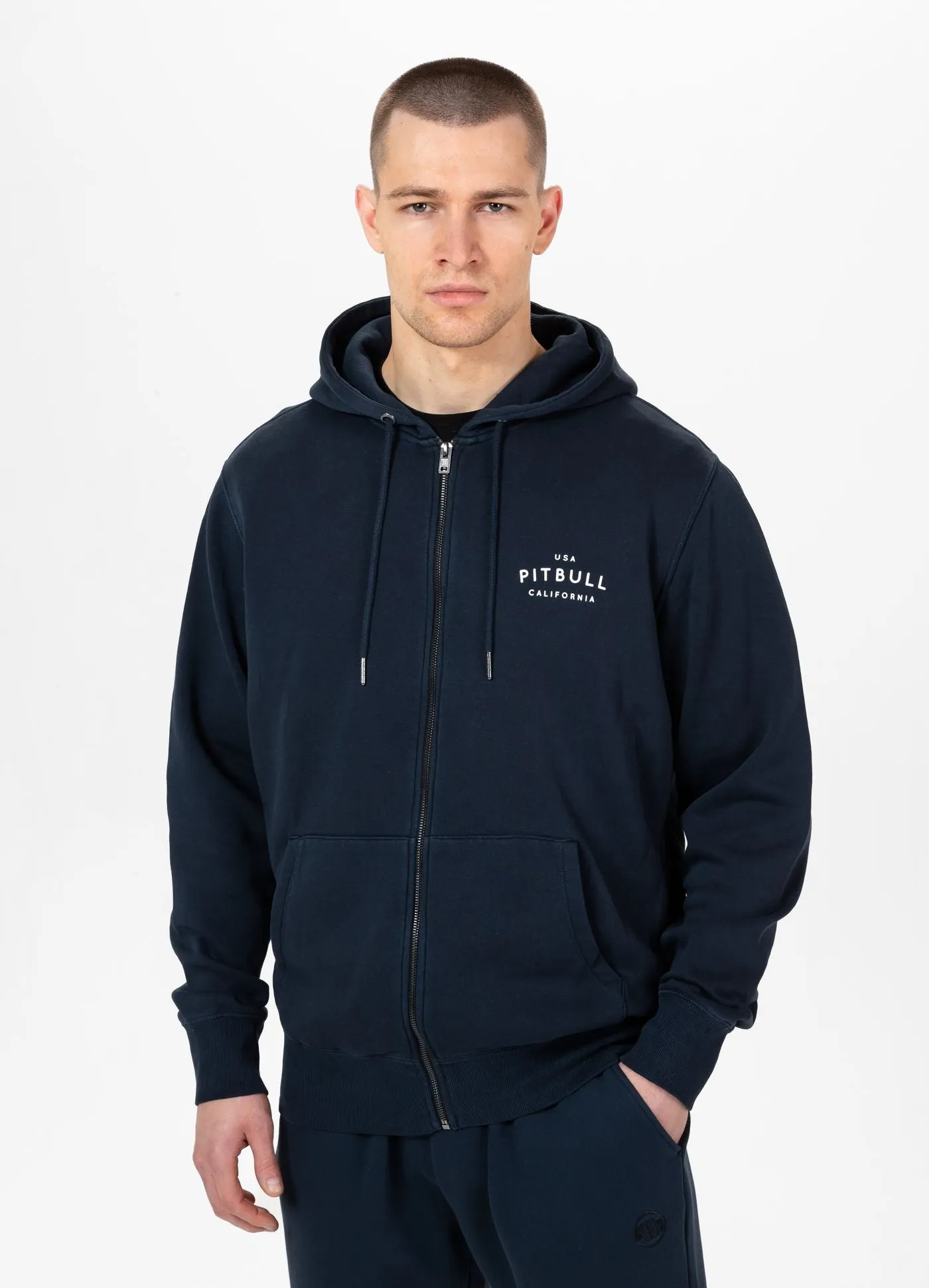 Men's Zip-up hoodie Washed Lancaster