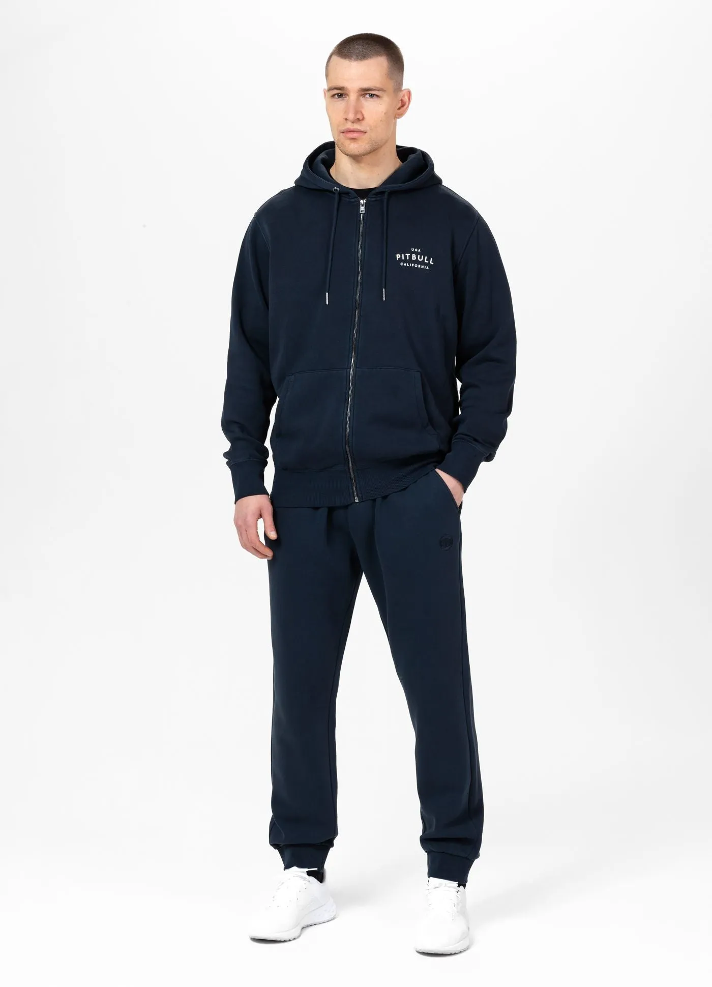 Men's Zip-up hoodie Washed Lancaster