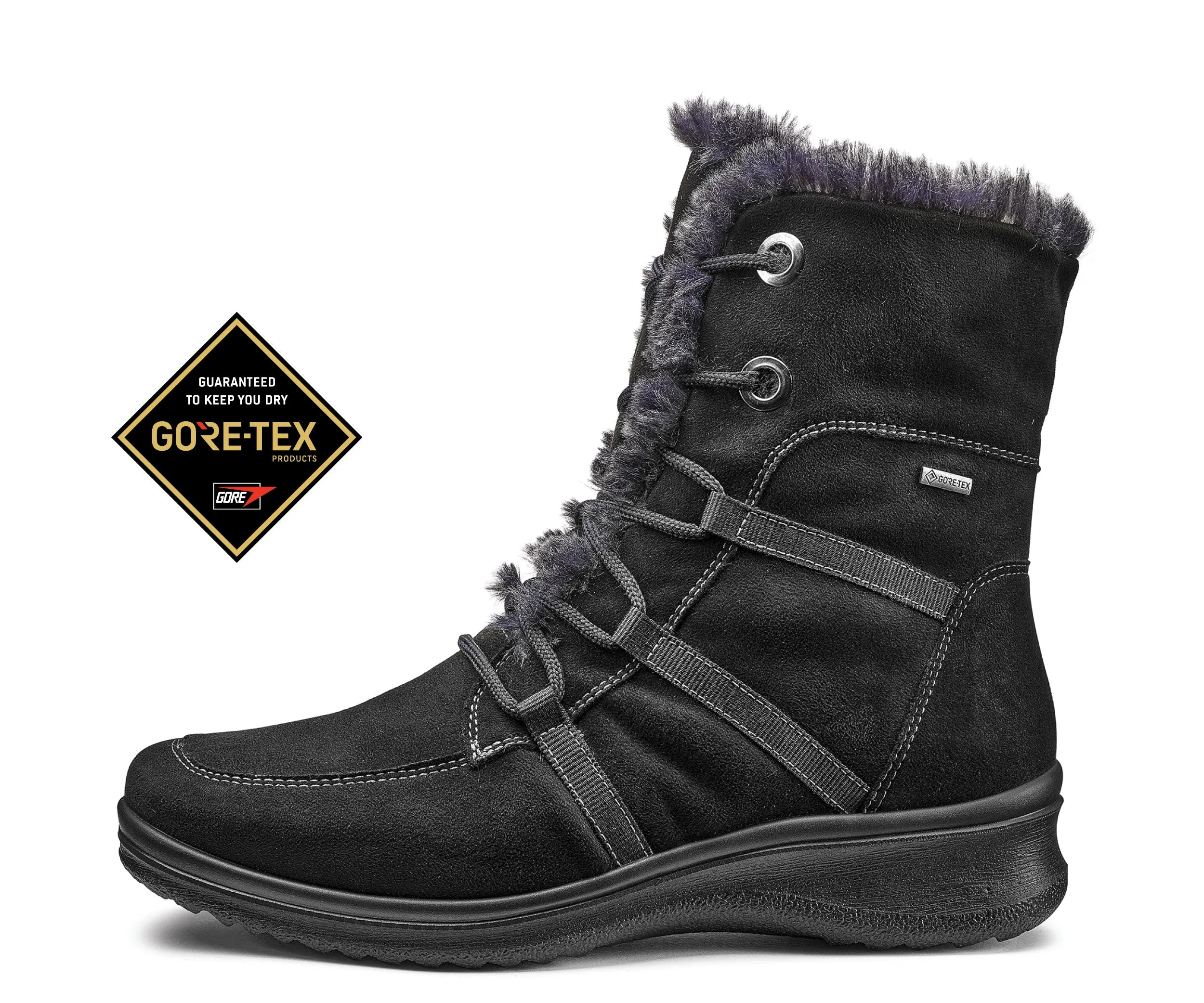 Montreal Women's GORE-TEX Faux Fur Boot - Black 65