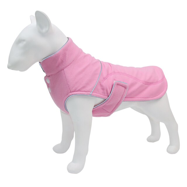 New Style Pet Jackets Warm Autumn And Winter Big Polar Fleece Dog Cotton-padded Clothes Reflective Stripe Dog Clothes S-5xl