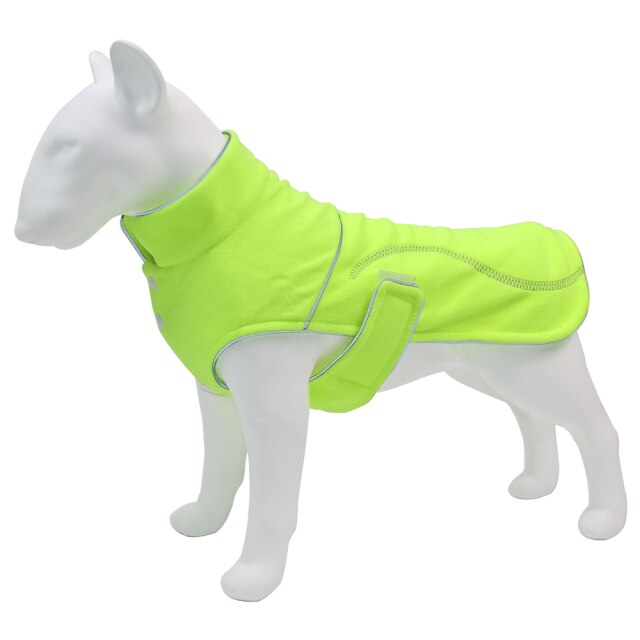 New Style Pet Jackets Warm Autumn And Winter Big Polar Fleece Dog Cotton-padded Clothes Reflective Stripe Dog Clothes S-5xl