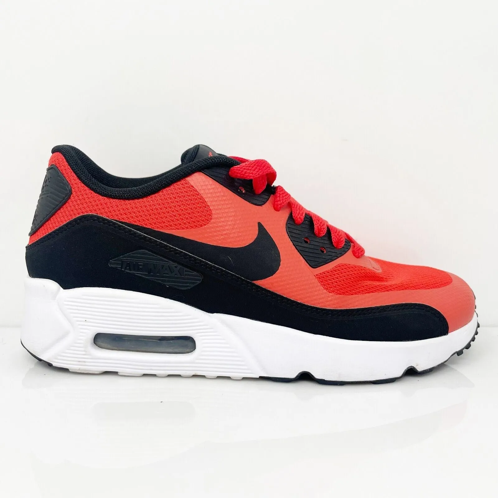 Nike Boys Air Max 90 Ultra 2.0 869950-800 Red Casual Shoes Sneakers Size 5Y